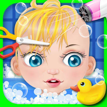 Baby Spa & Hair Salon - kids games - There are a lot of cute babies.They are going to be dressed up, have a SPA and go to the hair salon!How cute they are!