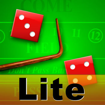 Craps Lite - Enjoy the thrill and excitement of craps for free with Craps Lite for the iPhone and iPod Touch.This lite version of Craps Deluxe is easy to use and offers a true casino-style experience. Try new strategies at your leisure, build a large bankroll, or simply learn how to play with Craps Lite. No other craps game gets you this close to the casino!If you enjoy Craps Lite, try Craps Deluxe which has $100, $500, and $1000 chip denominations and starting bankrolls up to $5000.Features:• Casino-style table layout with all bets available including hopping bets and the newest bet in Vegas, the Fire Bet.• Over 100 stick calls! Hear the dealer call out your rolls and suggest bets.• \