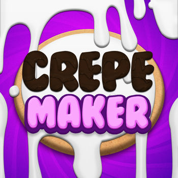 Crepe Maker - From the makers of the hit app, Cake Pop Maker, comes a brand new app, Crepe Maker!First, add ingredients and mix the crepe batter. Then, cook the crepe and fill the insides with sauces and fillings. Fold the crepe into tons of shapes, and then top the crepe off with whatever decorations you desire! Finally, eat the crepe virtually, or show it to your friends through Facebook or email!Features:-Vanilla AND Chocolate crepe batter-Chocolate sauces and fruit glazes to fill the crepe-Fruit and savory meats to stuff inside the crepe-Many different crepe shapes, from classic to animals-Over 200 unique decorations to top crepe, including a live burning candle!-A beautiful gallery to save your favorite crepes-Stunning sound effects and music-High Res graphics for iPhone/iPod retina-AND SO MUCH MORE!!!The app comes with a sampling of free options, and many more options are available for purchase.