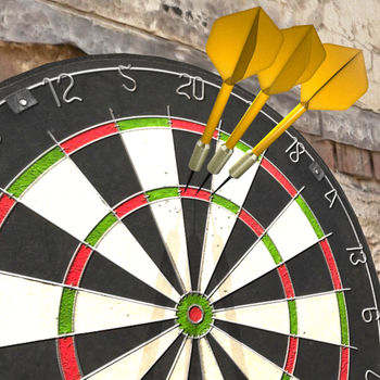 Darts - Play darts on your iPhone, iPod touch, and iPad!Watch the trailer at: http://bit.ly/dartsiosThis is THE darts game for iOS, played by over 15 million people since 2008!? Play Cricket, X01 (301, 501, etc.), or just practice? Challenge a computer A.I. opponent at different skill levels (newbie, amateur, master)? Simple swipe gesture to throw a dart; yet difficult to master? Physics based simulation of dart throws? Beautiful, hand-crafted 3-D graphics? Support for iPhone 4 Retina Display? Sound effects (while you listen to your own music in the background)? In-game help on aiming, throwing, and the rules of each game? Auto-resume suspended games from phone calls, etc.UPGRADE TO THE PRO VERSION? No more advertisements!? Head to head multiplayer over Bluetooth or Wi-Fi! *? Place a photo of your nemesis on the dartboard and take aim! Share the photo on Facebook when you are done!? A new game: \