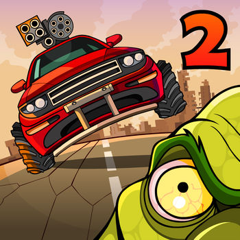 Earn to Die 2 - Drive your car through a zombie apocalypse in this massive follow-up to the chart-topping hit Earn to Die!An evacuation ship is waiting on the other side of the country. The only thing that stands in your way: city after city overrun by zombies . With only a run-down car and a small amount of cash you face a familiar situation... to drive through hordes of zombies in order to survive!BRAND NEW STORY MODEEarn to Die 2 introduces a massive new Story Mode, five times longer than its predecessor. The game departs its familiar desert setting and delves into the depths of cities infested by zombies. MULTI-TIERED LEVELS:Levels are now multi-tiered! Drive across decayed highway overpasses, via underground tunnels, or smash through epic zombie filled factories. Whichever path you choose to take, you won\'t be able to escape the zombie hordes - your only choice is to smash through them!BUILD A ZOMBIE-SLAUGHTERING MACHINEUnlock and upgrade 10 different vehicles, including a sports car, a fire truck, and even an ice-cream van. Each vehicle can be equipped with a range of upgrades, such as armored frames, roof-mounted guns, boosters and more. Those zombies will stand no chance.DESTRUCTIBLE VEHICLESVehicles are now fully destructible. Hang on for your life as your vehicle gets smashed to smithereens if you aren\'t too careful.MORE ZOMBIES. MORE DESTRUCTION. MORE MAYHEM.What are you waiting for? That rescue ship isn\'t going to wait forever! Prepare yourself for a wild ride - and seriously, there is nothing like smashing through zombie-filled factories!