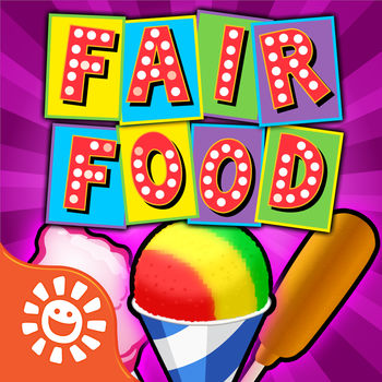 Fair Food Maker Game - Make Yummy Carnival Treats - Play the BIGGEST and BEST Fair Food Maker chef game! Make 18 delicious fair foods and 8 fair games in one download!*NEW* Just added! Chicken Nuggets Maker - Cook your own delicious crispy nuggets! Our latest  new mystery food is there for you too. Have you made a Donut Ice Cream Sandwich yet? Yum!! Visit the Midway to get started – it’s easy and fun. Check out your favorite yummy treats! • MYSTERY Maker! It is a surprise!• Fried Ice-Cream Maker• Super Soda Machine• Cotton Candy• Chocolate Covered Bananas• Snow Cones• Milk Shakes• French Fries• Lemon Shake Ups • Candy Apples• Corn Dogs• ICE Pops • Kettle Corn • Funnel Cakes• Bubble gum• Yummi gummi• Donut ice cream sandwiches• Chicken Nugget MakerPick from tons of flavors, sweet candy toppings, and decorations. Can you make the coolest snow cone? The funniest corndog? The best donut ice cream sandwich? Make them all! The Midway is full of carnival fair games too! What will your fortune be? Win and collect awesome prize!  • Mystery game - it\'s a surprise!• Fortune Teller - what does YOUR future hold?• Smack Sammy • Bottle Toss • Balloon Pop with Darts• Frog Flip• Fish Bowl Toss• Water Gun Fun with clownsShare your fair foods and your prizes with your friends. If you enjoy our game, please write an awesome review!ABOUT SunstormSunstorm is the pioneer of the popular \
