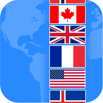 Flags Quiz - Guess flags around the world! - FlagsQuiz is game full of fun that consists on guessing the names of hundreds of flags around the world. Advance thorough levels of difficulty and strive for the highest score possible. The more flags you guess the more coins you will earn. If you get stuck and don\'t know an answer, don\'t give up! use the coins you gathered to get hints or remove unnecessary letters. If you are still stuck try asking your friends on Twitter or Facebook. - LIVE MULTIPLAYERTurn the game into a challenge and compete on real time against friends or random players. Show them who\'s the \