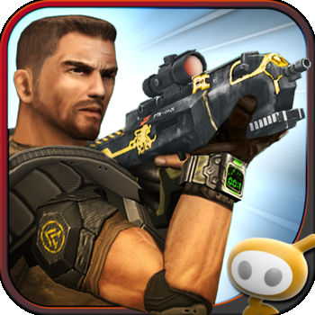 Frontline Commando - Optimized for the iPhone 5!NOW WITH FACEBOOK SUPPORT!  CHALLENGE YOUR FACEBOOK FRIENDS TO BEAT YOUR ONE MAN ARMY SCORE.ONE MAN. ONE WAR. YOU ARE THE FRONTLINE COMMANDO.As the sole surviving Commando of a renegade attack against a ruthless dictator, you are stranded on the frontline and hell-bent on payback. You must use all of your specialized skills to survive the onslaught of the enemy forces and avenge your fallen soldiers.    SEE AND FEEL THE ACTION The ultimate 3rd person shooter with stunning console quality visuals, precise controls, advanced physics and destructibles. Jump in the heat of battle and push your iOS device to the limit!COMPLETE DEADLY MISSIONSEmerge from destructible cover points to take down helicopters, jeeps and heavily defended enemy bases. Fight off increasingly difficult waves of enemies over a variety of combat mission types.COMMAND AN ARSENAL OF DEADLY WEAPONSTake to the frontline with an artillery of assault rifles, sniper rifles, shotguns, rocket launchers, med kits, armor and more!PLEASE NOTE:- This game is free to play, but you can choose to pay real money for some extra items, which will charge your iTunes account. You can disable in-app purchasing by adjusting your device settings.- This game is not intended for children.- Please buy carefully.- Advertising appears in this game.- This game may permit users to interact with one another (e.g., chat rooms, player to player chat, messaging) depending on the availability of these features. Linking to social networking sites are not intended for persons in violation of the applicable rules of such social networking sites.- A network connection is required to play.- For information about how Glu collects and uses your data, please read our privacy policy at: www.Glu.com/privacy- If you have a problem with this game, please use the game’s “Help” feature.