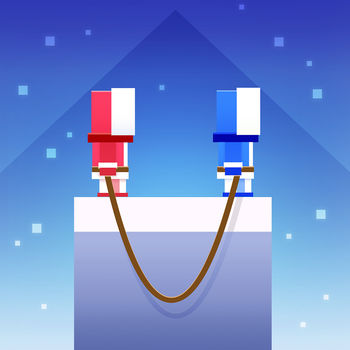 Icy Ropes - #1 Game on the App Store! US , Australia, Canada.Take control of 2 climbers at once! Jumping from cliff to cliff, tied together by a single rope! Don\'t look down!Welcome to the world of Icy Ropes! Brought to you by the creators of Bouncy Bits & Fishy Bits!Collect coins, open up secret icy boxes, and play as the awesome unicorns!! - 100+ Characters to unlock!- Super Hard!- Video Recording - Share your favourite fail!- iOS \