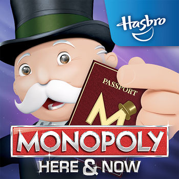 MONOPOLY HERE & NOW - NEW LOW PRICE!  Get MONOPOLY HERE & NOW for a new everyday low price!  Upgrade now & you can travel the globe and collect those stamps anytime you want for less!The NEW MONOPOLY HERE & NOW app takes the newest version of the board game outside the box. Download the game app and watch as the animated, 3D board and game pieces come to life as you play your way around the world. Gather your family or friends and get ready for this globetrotting variation on a classic board game. Download the MONOPOLY HERE & NOW app today and try it for free! Pay once to unlock unlimited play!A NEW WAY TO PLAY MONOPOLY â€¢        Fill your passport to win by collecting property stamps.â€¢        Travel the globe, visiting some of the worldâ€™s most iconic cities and landmarks.â€¢        Select your choice of tokens, buy cities and stockpile your money.â€¢        Watch your animated game piece bounce from Easter Island to the Eiffel Tower.PLAY THE MONOPOLY HERE & NOW APP WHEREVER YOU GO! â€¢        Take on the computer in single player mode!â€¢        Link your device with a friendâ€™s device to play on the goâ€¢        Grab a group of friends and play on the TV (Chromecast device required)PLAY ON THE BIG SCREEN WITH CHROMECASTâ€¢        Connect to your TV with a Chromecast device and use your tablet or smartphone to control the action! â€¢        Chromecast device & internet connection required for Play on TV mode.â€¢        Each player must have the MONOPOLY HERE & NOW app installed on their device.You can read our privacy policy at Hasbro.com/app_privacy.cfmChromecast is a trademark of Google Inc.HERE & NOW, the MONOPOLY name and logo, the distinctive design of the game board, the four corner squares, the MR. MONOPOLY name and character, as well as each of the distinctive elements of board and playing pieces are trademarks of Hasbro for its property trading game and game equipment.  Â© 1936, 2015 Hasbro.  All Rights Reserved.
