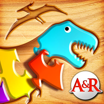 My First Wood Puzzles: Dinosaurs - A Free Kid Puzzle Game for Learning Alphabet - Perfect App for Kids and Toddlers! - Kids from 2 to 6 will have fun solving their first puzzles. With 120 different puzzles, lowercase and uppercase letters, nice sound effects, beautiful graphics and 3 levels of difficulty, this game will entertain your children while improving their motor skills. On each shape, a letter is written. On level 2 and 3, children have to put the shapes in the right order, so that they will learn the alphabet. Letters are pronounced when shape is put in the right place.75 puzzles are available in the full version!!!The 15 first puzzles are free, the others can be bought inside the game in one pack.*** After buying the locked levels, the locks are removed and the puzzles has to be played in the right order: finish the 1st one before playing the 2nd one, etc... ***This game is part of your \