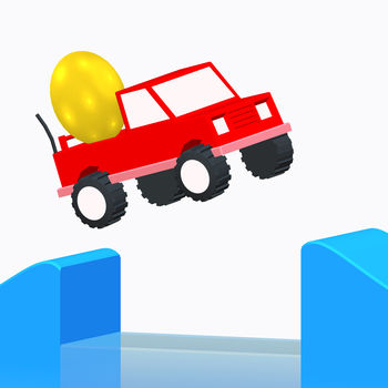 Risky Road - Drive as far as you can and keep the egg safe.Get the right speed to pass obstacles.Just tap the screen to accelerate and pass obstacles, keep the egg safe !Collect coins and bonus letters to unlock new cars and egg colors.How far will you go ?
