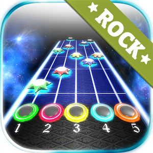 Rock vs Guitar Legends 2015 HD - Play free imitation guitar. Train your precision reflexes help of this unique and fun game. After tapping the drives and precision timing and rhythm get score. You have to catch the stars rushing to beat. Enjoy beautiful graphics and visual effects. This application was created for fans of rock, electric and acoustic musical instruments. Become a true guitar heroes.Game features:- 27  creative commons music songs.- Online Multiplayer- Online leaderboards.- Advanced 3D graphics with smooth reflections.- Lights with glow effects, and beautifully colored particle effects.For more details about authors of songs visit our web site.