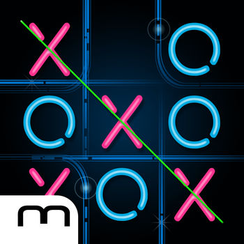 Tic Tac Toe Glow FREE - Tic Tac Toe Glow - the original with cool Neon graphics! Place your X or O in a row to win the game.Everybode knows it, everybody loves it! Challenge your friends or the computer opponent with three difficulty levels. It\'s not just the classic 3x3 game board which thrilled thousand of users, but from now on you can challenge your friends on the new 6x6 game board.The unique and high quality neon design and the funny sounds make Tic Tac Toe Glow to one of the most popular apps for smartphones!Be clever, place your circle or cross three times in a row and become Tic Tac Toe Champion.Features for free version:- 1 & 2 player mode- 3 difficulty level for the computer opponent- Game board size: 3x3 and 6x6 - Choose different designs - Twitter and Facebook integrationAdditional Feature:- No adsFor questions or other feedback visit us on Facebook: www.facebook.com/mobiventionDon\'t waste your time with paper and pen and get the original for your smartphone!Not convinced? See what users have to say:***** \