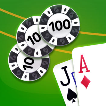 Blackjack Free - Money won is money earned in Blackjack! Also known as 21, experience the card game found in casinos all over the world on your iOS device, now available on the Apple Watch. Download the most popular Blackjack app for FREE!Anybody can step up to the table and feel the thrill of winning BIG money against the house! Split, double down or even learn card counting to become a high roller, all without leaving your seat. Choose either the Hi-Lo or KO card counting strategy, and sharpen your skills before your next big trip to Vegas, Monaco, or Macau!Think you’re ready to play with the High Rollers? Try your hand in the high stakes tables! Start with Beginner’s Luck and work your way up to The Penthouse! Show off your skills to the world by working your way to the top of the Leaderboards; win big hands to reach the top. For a more personal challenge, try out the all-new achievement system. Complete achievements and rise up the ranks, where your skill level determines your title!=== Blackjack Features ===• Play Blackjack in exciting Las Vegas-like casinos• Experience authentic Vegas style Blackjack from anywhere in the world• Learn a new card counting strategy, with two options: Hi-Lo or K-O• Discover 6 unique rooms, ranging from Beginner’s Luck to the luxurious Penthouse• Challenge the house – bet big to unlock new tables and win chips• Option to play 1 to 8 decks• Come back every few hours for BONUS chips• Toggle strategic Advice on or off to get real-time feedback as you play• Toggle “Insurance” and “Surrender” on or off• Track lifetime player statistics, including wins, pushes, surrenders, hand info and more• Play skillfully to post on the leaderboards. Will your jackpot hit the top?• Compare scores on global leaderboards• And much more!Players of all skill levels will love the fast tables and fun games in this Blackjack casino! Place your bets, count your cards, and challenge the house in this thrilling take on one of the world’s most beloved gambling games.Download Blackjack today and master your game!NEW: Try out Blackjack on the Apple Watch! Win as much money as you can in ten deals without the risk of losing ANY chips! The amount of money you win will also increase with each additional win. Once your ten deals are up, a countdown on the Watch will display for the next time you are able to play another game. Your winnings on the Apple Watch are synced and collected on the Blackjack app paired with your iPhone.• The games are intended for an adult audience.• The games do not offer \