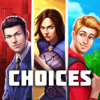 Choices: Stories You Play - One choice can change everything! Fall in love, solve crimes, or embark on epic fantasy adventures in immersive visual stories where YOU control what happens next! Current stories include:THE FRESHMAN, BOOK 1. Welcome to Hartfeld University! You\'ll make friends for life, and maybe even find true love. Will you date bookish James, party girl Kaitlyn, football hero Chris... or all three at once?- Dress to impress with fashion forward outfits.- Choose a date for the elegant and romantic Winter Formal.- Support new friends as you tackle freshman adventures together!THE CROWN & THE FLAME, BOOK 1. Your enemies stole your kingdom, but now the time has come for you to raise an army, master magic, and reclaim your crown!- Form alliances to build your army.- Master unique weapons.- Choose between elegant ball gowns and powerful armor.- Crush your enemies in an epic battle!MOST WANTED, BOOK 1. The heat is on when a no-nonsense Texas Marshal and a Hollywood detective are thrown together to stop a deranged hitman. Can you catch the killer?- Play as Detective Dave Reyes and U.S. Marshal Sam Massey.- Investigate a mystery with twists you won\'t see coming.- Examine evidence at crime scenes.- Stop the killer before he can claim another victim!...PLUS more new stories and chapters EACH WEEK!Choices is by the team that first created story games for mobile over a decade ago. Later we created Surviving High School and Cause of Death, the first games with episodes, for EA.Both games hit the Top 25 and were inspirations for other companies. After leaving EA, our team regrouped in a small office and with the quacking of nearby ducklings we set out to create story driven games with heart. As Pixelberry, we launched two hit games, High School Story and Hollywood U.Our team has now grown to over a dozen of the most experienced game writers in the industry. In our 10 years of creating story games together, we’ve seen heartbreak, marriages, great adventures, and even Pixelbabies.But even through diaper changes and late nights, we think we’ve created our best work to date. We hope you’ll fall in love with our newest characters, Chris, James, Kaitlyn, Dave, and Sam just as we have.Enjoy,- The Pixelberry Team