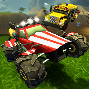 Crash Drive 2: The multiplayer stunt game, with monster trucks & classic muscle cars - Crash Drive 3D is back !A sequel to the awesome off-road racing game Crash Drive 3D! Pick your car at the garage and get ready for some fun, mad, free-roaming driving experience.Tank Battle Mode! Choose and customize your tank and ride it into battle. Try to push as many other players’ tanks out of the five arenas to become the ultimate tank master. Level up your Tank Battle level to the max by earning special points, and unlock all five tanks. You can find Tank Battles in the level selection screen.Whether you\'re driving a bus, a classic muscle car, or a monster truck—you go your own way in this multiplayer stunting game. Speed across a huge map equipped with plenty of bizarre terrain to make the race intense. Collect coins, upgrade your ride, and WIN the off-road race! Improve stats of your vehicle at the shop, maximize the acceleration and the speed). ? FREE install? Multiplayer gameplay? 6 random competitive events: Coin Collect, King of the Crown, Race, Tag, Stunt, Find the Ring? New Mode: Tank Battles? Accurate physics movements? 4 endless levels (Open Worlds) to explore…can you find all the secret areas?? Highscores and leaderboards? Free credits every day you play? 30 unique outrageous cars to unlock (like a School bus or a tank !)? Special car-leveling systemThis car game has already been downloaded more than 3 million times !Note: Multiplayer is disabled on older devices, including the iPhone and iPod 4.