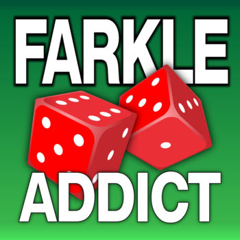 Farkle Addict : 10,000 Dice Casino Deluxe - The amazing game of Farkle Dice Game Casino 10,000! as Featured on http://FreeBeeApps.com & http://thisappisawesome.com  !!!! The #1 Farkle & Dice Game in the App Store!   WORLD WIDE MULTI-PLAYER!Apple Featured as WHATS HOT! and NEW AND NOTEWORTHY!SUPER CUSTOM SCORING , FARKLE REDUCER and PIGGY BACKING! In sparkling HD!WORLD WIDE MULTIPLAYER via GAME CENTER!Hi, Im Rob. and Im a Farkle ADDICT!  This is my game, this is YOUR game, this is OUR game! Farkle Addicts UNITE! What is Farkle? Farkle is a Crazy dice game of luck and GUTS! its played all over the world, and has as many rule variations as fish in the sea. Each player begins by throwing 6 dice. They build up \