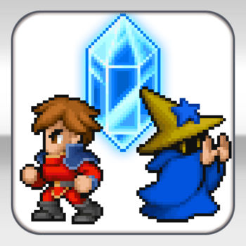 FINAL FANTASY DIMENSIONS - In addition to enhanced graphics and sound, this smartphone version also marks the title\'s overseas debut.Drawing upon the roots of the series with such features as beautiful 2-D pixel art, a battle system involving job change-based character growth and ability combinations, and a classic story of light, darkness, and crystals, FINAL FANTASY DIMENSIONS delivers the best of FINAL FANTASY, retro and fresh alike, directly to you.We hope you enjoy this wonderful new addition to the venerable FINAL FANTASY series.----------------------The game\'s prologue--the first arc in the story--is available  for you to enjoy as a free download.Subsequent chapters are available for purchase via the shop menu.You can also switch background music from the game using Chiptune Arrange functionality!Chiptune Arrange  is also available for purchase in the shop. Just select \