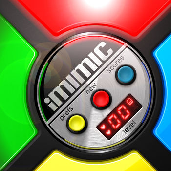 iMimic: 80's Vintage Electronic Memory Game - The 80\'s are back! And your memory will be challenged by this retro-style electronic game*. Repeat the sequence of tones and lights played by iMimic - it starts with a single tone and every round the sequence gets one tone longer - how far can you follow iMimic?The faster you tap the sequence, the higher you score. Climb up the leaderboards. Collect all achievements.KEY FEATURES:• Ultra-fast touch response• Gorgeous retro look with exclusive artwork• High-resolution graphics optimized for Retina Display• Realistic lights effects and sounds• Leaderboards and achievements with Game Center• Brag your scores and achievements on Facebook and Twitter• Funny posts to your favorite social networks• Universal Binary: the same app runs on iPod, iPhone, iPad and iPad mini• Keep listening to your iTunes\' songs during gameplay• 2 chances to miss a note and retry the sequence! • Automatic Tutor: detects when the player doesn\'t know how to play and shows how it is done • Display with “turn” (machine vs player) and “chances left” indicators• Challenge your memory even further with the new \