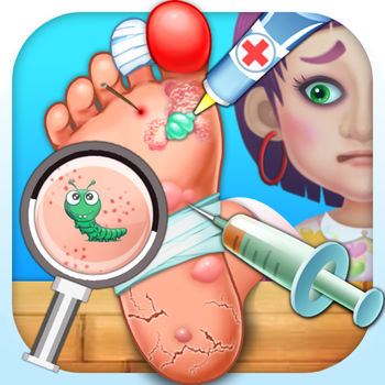 Little Foot Doctor - kids games - Ouch! Carelessly hurt the foot. It must be so painful! What should we do? Now let\'s be a foot doctor to help people cure their feet instantly.