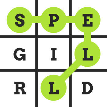 Spell Grid : Swipe Letters, Spell Words - -- Spell Grid --Swipe over the letters in the grid to spell as many words as you can!Discover 3, 4, 5, 6 & 7-letter words.3 game modes:-- Spell Grid - 3 x 3 grid --Try to find all the valid words in the grid.Need help? Use Clues to discover longer words.Score 25 points in each grid to unlock the Hint Letters.The Hint Letters will help you to complete the grid for a 50 points bonus.-- Spell & Fill - 5 x 5 grid --Find as many words as you can before you get stuck.Once you spell a word, the used letters will disappear and new ones will fill the grid.Beat your high score and compete on the GameCenter leaderboard.-- Grid Factory - 3 x 3 grid --Create and play your own grids.It\'s simple!Features: + Dictionary : tap any word for definition+ Universal app+ GameCenter: compete on 4 leaderboards and try to earn 8 achievements+ iCloud Sync: sync your game progress across multiple devicesAre you left-handed? Playing on iPad? You can flip the game screen for a better experience.