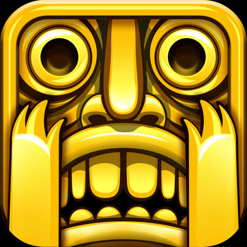 Temple Run - The addictive mega-hit Temple Run is now out for Android! All your friends are playing it - can you beat their high scores?!You\'ve stolen the cursed idol from the temple, and now you have to run for your life to escape the Evil Demon Monkeys nipping at your heels. Test your reflexes as you race down ancient temple walls and along sheer cliffs. Swipe to turn, jump and slide to avoid obstacles, collect coins and buy power ups, unlock new characters, and see how far you can run! \