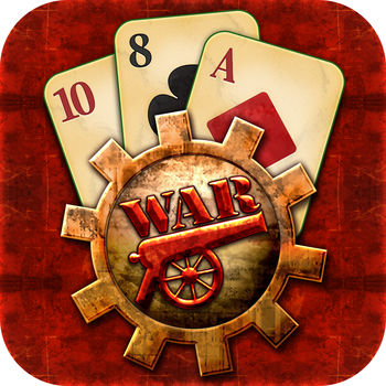 War Free - Are you ready for battle?  War Free brings the classic card game War to your iPhone or iPod Touch.  Each player starts with a deck of 26 cards.  The game takes place through a series of battles in which each player reveals one card.  The player with the highest card wins both cards.  If both players reveal a card of the same rank, a war ensues, giving each player a chance to win many of their opponent\'s cards.War Free is the best implementation of War available for the iPhone or iPod Touch, offering a host of great features, including:* Support for 1 player and 2 player gameplay * Awesome graphics and animations* Exciting sound effects * Automatic save when you exit the game or get a phone call* Vibration when war is initiated (iPhone only)Whether you want to kill some time by playing against your phone, or take on a friend - War Free is the app for you!